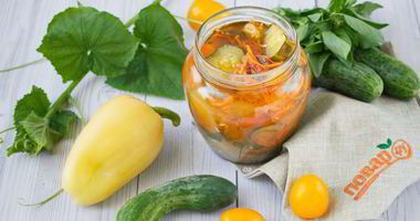 Рецепт Салата из огурцов Привет из лета