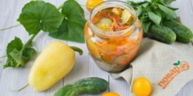 Рецепт салата из огурцов привет из лета