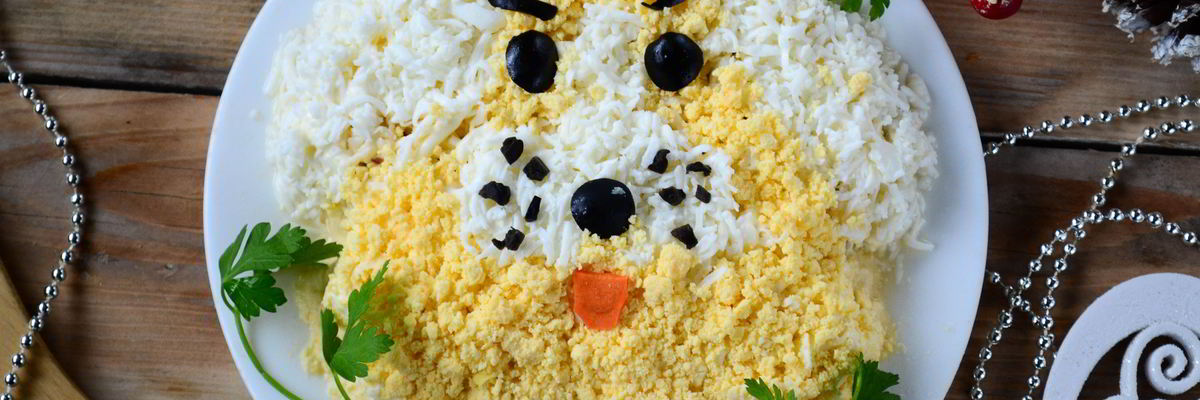 Рецепт Мимозы на Год Собаки