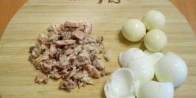 Рецепт салата мимоза без картофеля