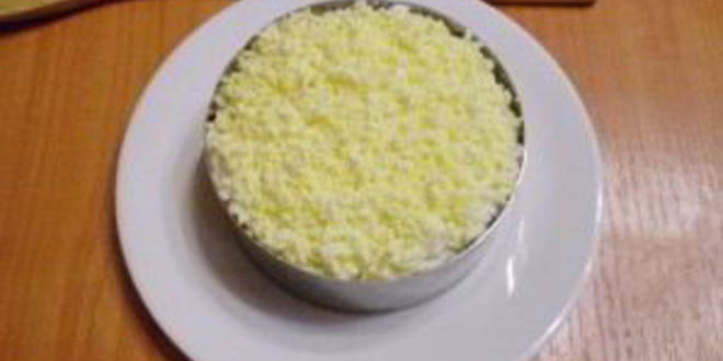 Рецепт салата мимоза без картофеля