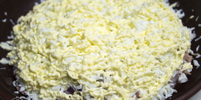 Рецепт салата мимоза без картошки