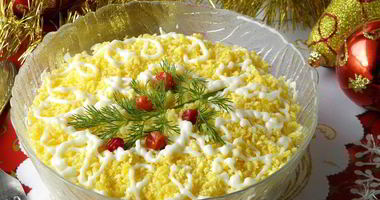 Рецепт Салата Мимоза новогодний
