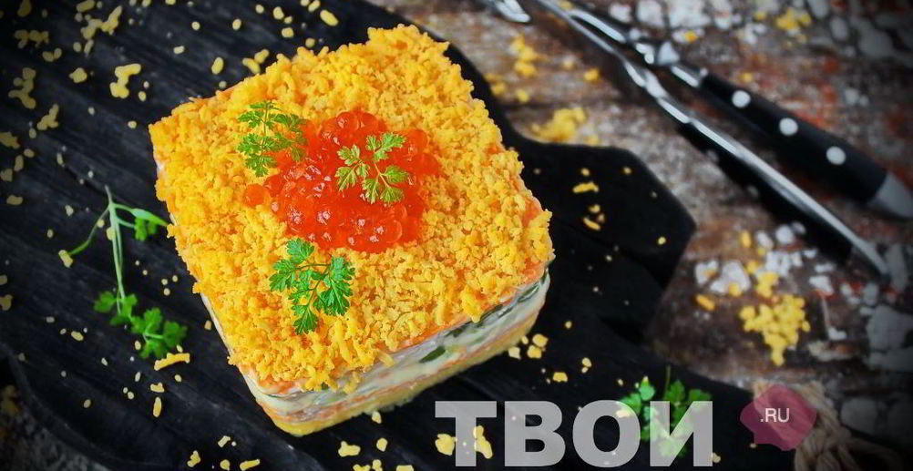 Рецепт салат мимоза с сайрой и рисом