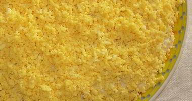 Рецепт Салата Мимоза с картофелем и сайрой