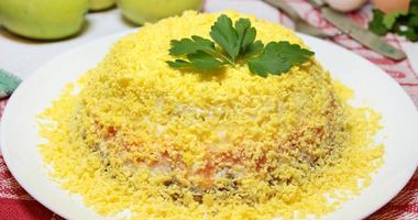 Рецепт Салата мимоза с плавленным сыром