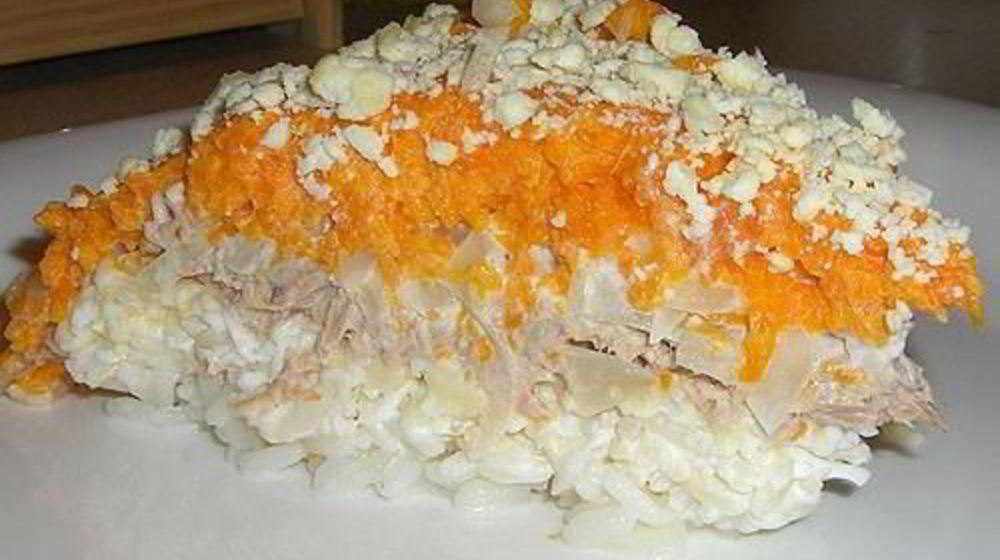 Как приготовить салат мимоза с сайрой и рисом