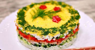 Рецепт Салата печень трески под шубой