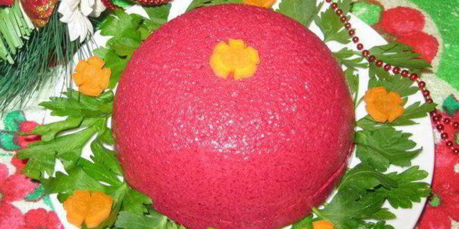 Рецепт салата-суфле селедка под шубой