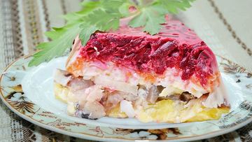 Рецепт Сельди под шубой классическая с желатином