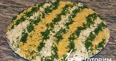 Рецепт Сельди под яично-сливочной шубой