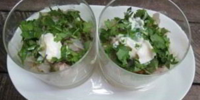 Рецепт селедки под шубой с маринованным луком