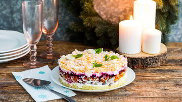 Рецепт Селедки под шубой с яблоком