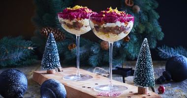 Рецепт Селедки под шубой в бокалах