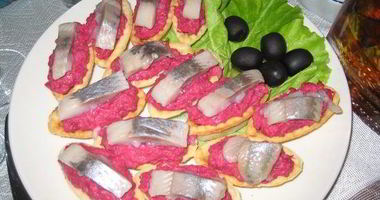 Рецепт Селедки под шубой в тарталетках