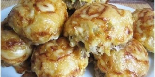 Рецепт шариков из фарша под шубой в духовке