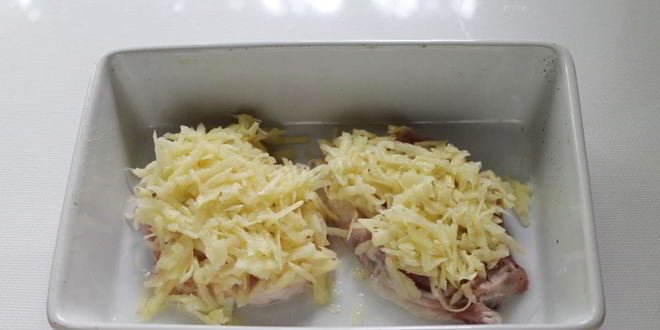 Рецепт свинины под шубой