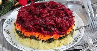 Рецепт Вегетарианской селедки под шубой