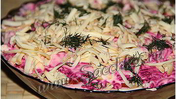 Рецепт Вместа Селедки под шубой