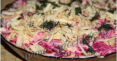 Рецепт Вместа Селедки под шубой