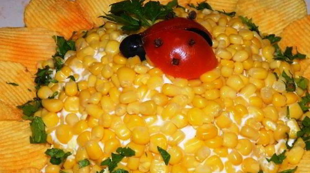 Как приготовить салат подсолнух с грибами