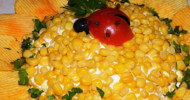 Рецепт Салата Подсолнух с грибами