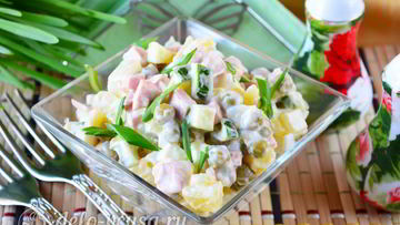 Рецепт салата с огурцами