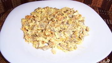 Рецепт Салата с печенью и фасолью