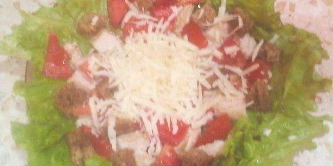 Рецепт летнего слима-цезаря с оригинальной заправкой