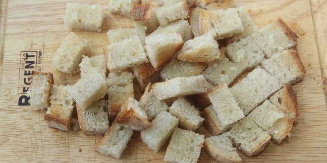 Рецепт русского летнего салата в стиле цезарь