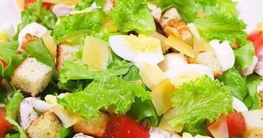 Рецепт Салата Цезарь с ананасами