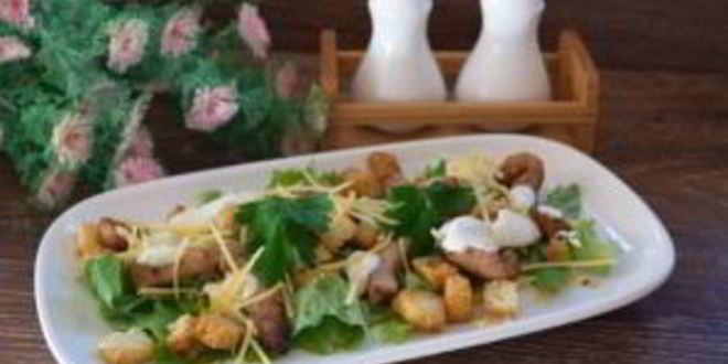 Рецепт салата цезарь с курицей классический