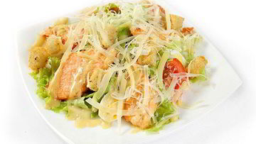 Рецепт Салата Цезарь с лососем