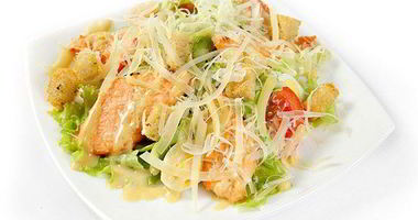 Рецепт Салата Цезарь с лососем