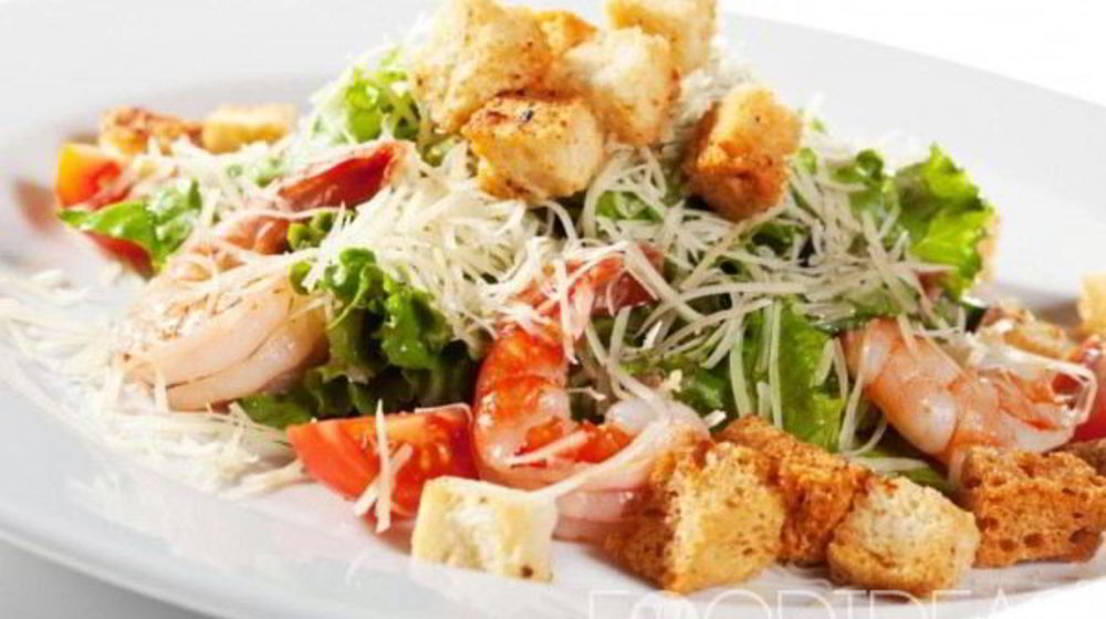 Как приготовить цезаря с креветками