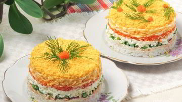 Рецепт салатов с рисом