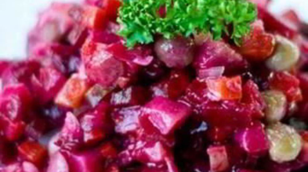 Как приготовить обычный овощной винегрет