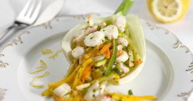 Рецепт Омара под соусом винегрет