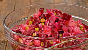 Рецепт Салата Винегрет с квашеной капустой