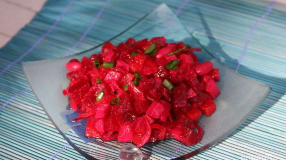 Как приготовить винегрет классический с фасолью