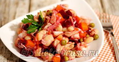 Рецепт Винегрета с фасолью