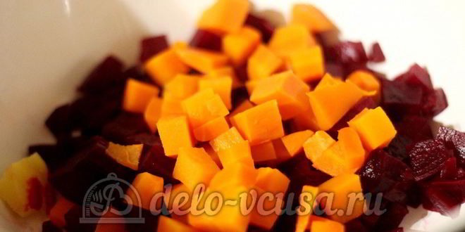 Рецепт винегрета с фасолью