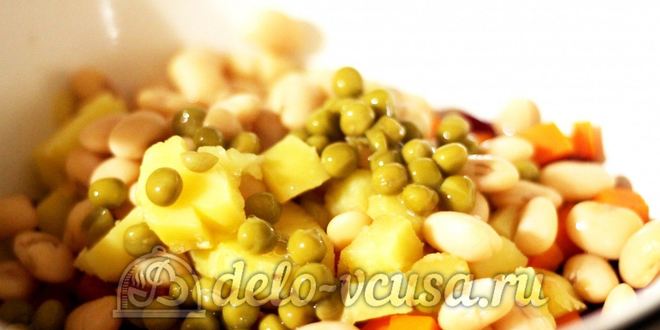 Рецепт винегрета с фасолью