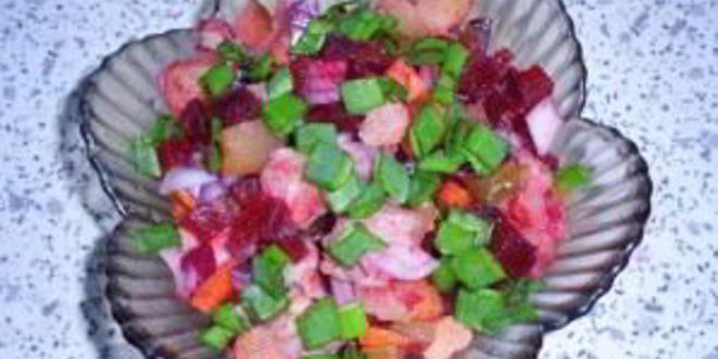 Рецепт винегрета с малосольной селедкой