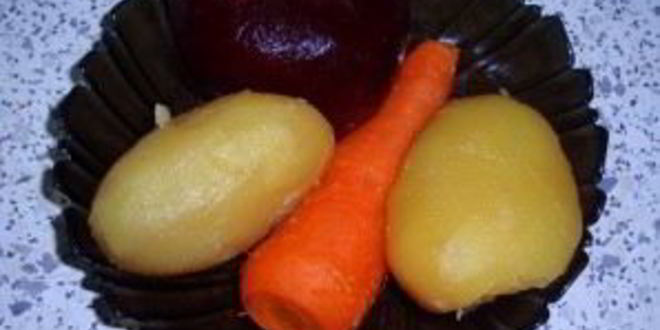 Рецепт винегрета с малосольной селедкой