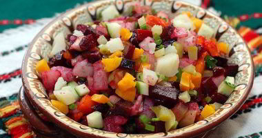 Рецепт Винегрета с огурцами