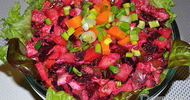 Рецепт Винегрета с отварной рыбой