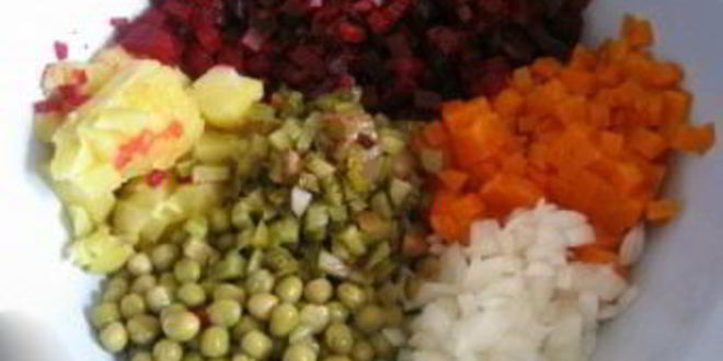 Рецепт винегрета с селедкой