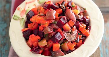 Рецепт Винегрета с солеными грибами