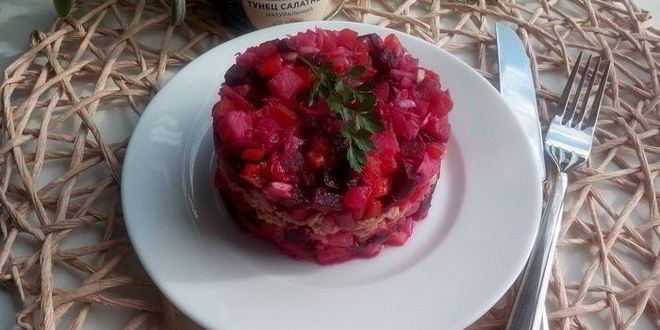 Рецепт винегрета с тунцом